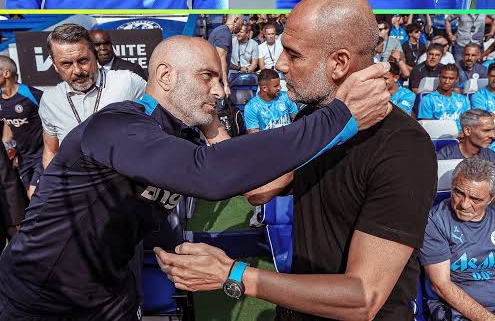 Enzo Maresca and Pep Guardiola
