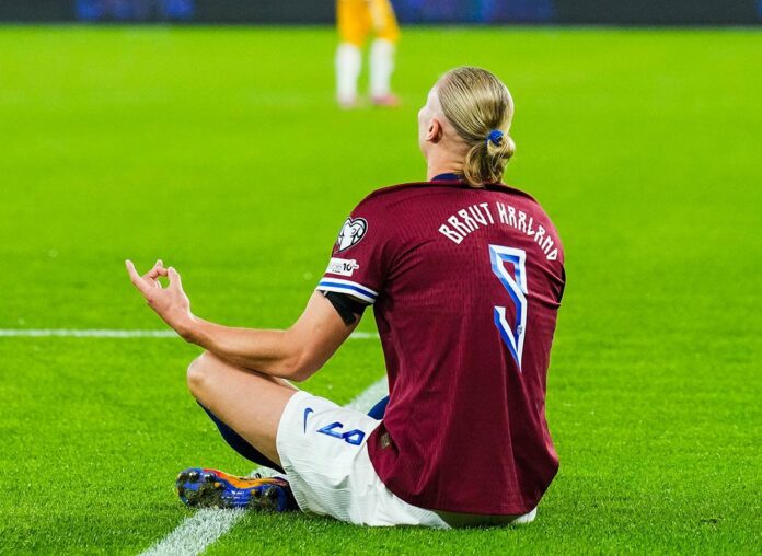 Erling Haaland against Moldova
