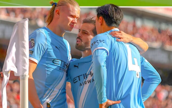 Manchester City players vs Arsenal