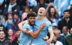 Erling Haaland and Matheus Nunez scored as Manchester City defeat Burnley 5-1
