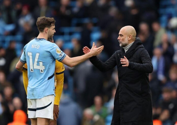 Nico Gonzalez and Pep Guardiola