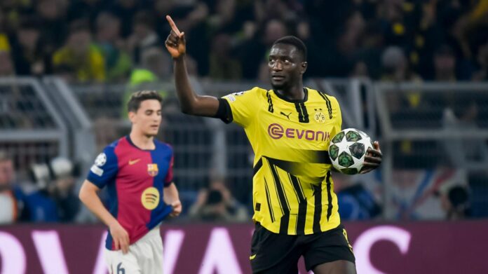 Serhou Guirassy Serhou Guirassy against Barcelona