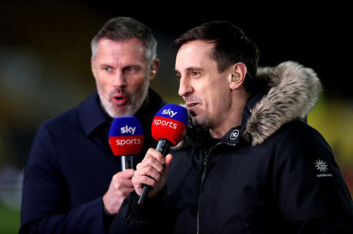 Gary Neville and Roy Keane Gary Neville and Roy Keane