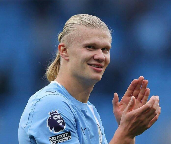 Erling Haaland scores in Man City 2-0 Everton