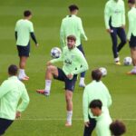 Confirmed! Pep Guardiola names his guaranteed starter against Arsenal in Carabao Cup final Manchester City players in training