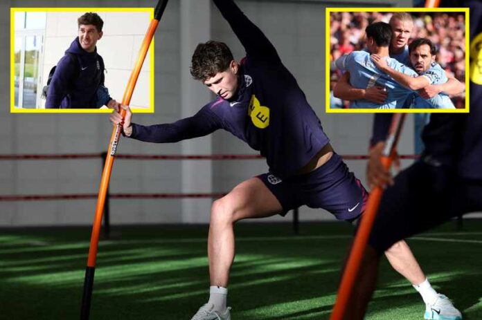 John Stones on international duty
