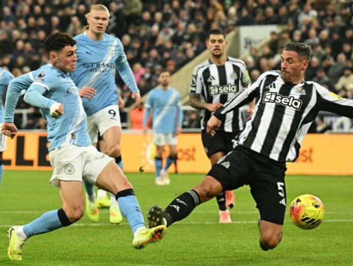 Phil Foden's penalty incident vs Newcastle United