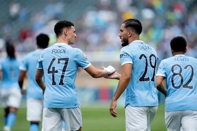 Phil Foden and Rayan Cherki