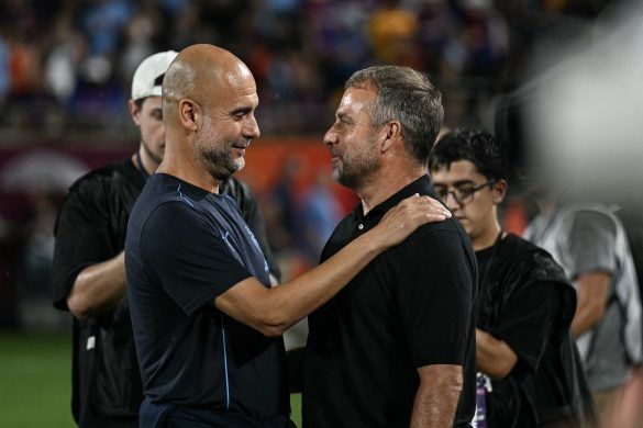 Pep Guardiola abd Hansi Flick
