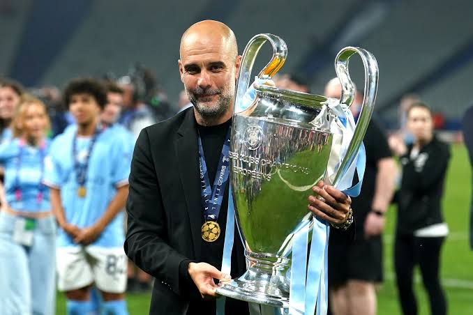 Pep Guardiola wins UEFA champions league