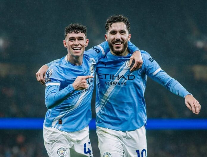 Phil Foden and Rayan Cherki