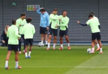 Important Man City player returns to training ahead of Brentford match Manchester City training session