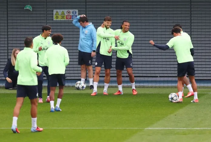 Manchester City training session