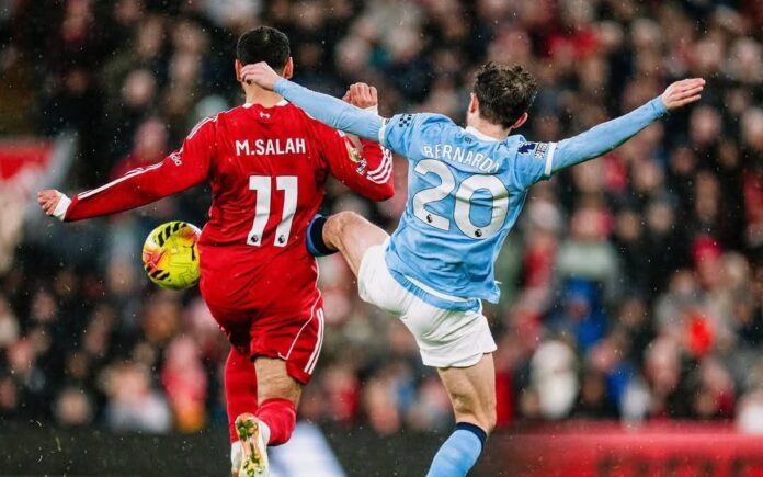 Liverpool 1-2 Man City: Bernardo Silva's message to Arsenal after Anfield victory