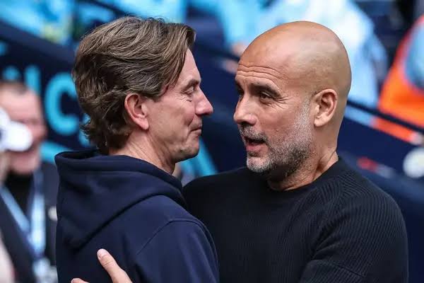 Thomas Frank and Pep Guardiola