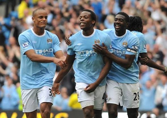 Nedum Onuoha and Man City teammates