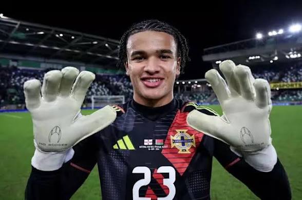 Goalkeeper Pierce Charles