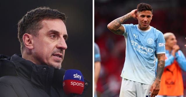 Gary Neville and Enzo Fernández