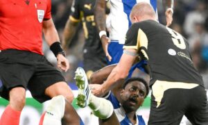 Erling Haaland in a brawl vs Porto