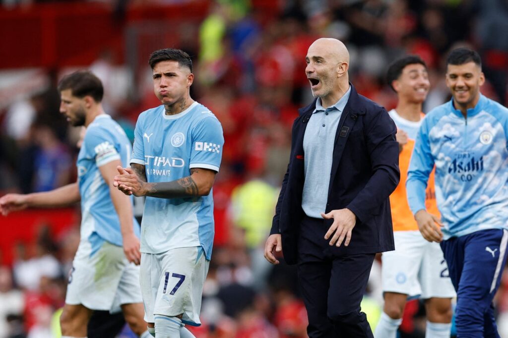 Enzo Maresca and City players